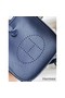 Hermes Evelyne Mini Handmade Bag in Blue Saphir Clemence Leather Replica