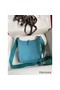 Hermes Evelyne Mini Handmade Bag in Blue du Nord Clemence Leather Replica