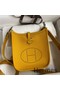 Hermes Evelyne Mini Handmade Bag in Jaune Clemence Leather Replica