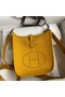 Hermes Evelyne Mini Handmade Bag in Jaune Clemence Leather Replica