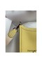 Hermes Evelyne Mini Handmade Bag in Jaune Poussin Clemence Leather Replica