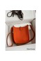 Hermes Evelyne Mini Handmade Bag in Orange Clemence Leather Replica