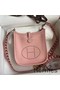 Hermes Evelyne Mini Handmade Bag in Pink Clemence Leather Replica