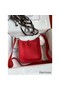 Hermes Evelyne Mini Handmade Bag in Red Clemence Leather Replica