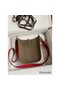 Hermes Evelyne Mini Handmade Bag in Taupe Clemence Leather Replica