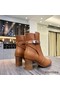 Hermes Frenchie 50mm Ankle Boots In Brown Calfskin Replica