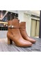 Hermes Frenchie 50mm Ankle Boots In Brown Calfskin Replica