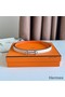 Hermes Gamma 13mm Belt in Orange Epsom Leather and White Swift Leather Replica