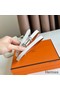 Hermes Gamma 13mm Belt in Orange Epsom Leather and White Swift Leather Replica