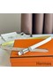 Hermes Gamma 13mm Belt in White Epsom Leather and Yellow Swift Leather Replica