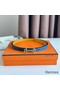 Hermes Gamma 13mm Belt in Yellow Epsom Leather and Blue Swift Leather Replica