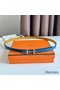 Hermes Gamma 13mm Belt in Yellow Epsom Leather and Blue Swift Leather Replica
