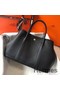 Hermes Garden Party 30 Bag In Black Taurillon Leather Replica