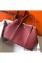 Hermes Garden Party 30 Bag In Bordeaux Taurillon Leather Replica