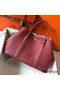 Hermes Garden Party 30 Bag In Bordeaux Taurillon Leather Replica