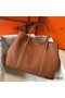 Hermes Garden Party 30 Bag In Gold Taurillon Leather Replica