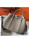 Hermes Garden Party 30 Bag In Grey Taurillon Leather Replica