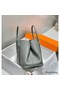 Hermes Garden Party 30 Bag In Gris Meyer Taurillon Leather Replica