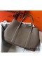 Hermes Garden Party 30 Bag In Taupe Taurillon Leather Replica