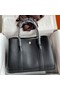 Hermes Garden Party 30 Handmade Bag in Black Clemence Leather Replica