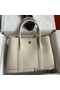 Hermes Garden Party 30 Handmade Bag in Craie Clemence Leather Replica