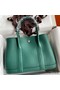 Hermes Garden Party 30 Handmade Bag in Malachite Clemence Leather Replica
