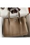 Hermes Garden Party 30 Handmade Bag in Taupe Clemence Leather Replica