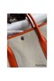 Hermes Garden Party 30 Handmade Bag in Toile and Orange Leather Replica