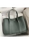Hermes Garden Party 30 Handmade Bag in Vert Amande Clemence Leather Replica