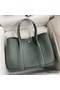 Hermes Garden Party 30 Handmade Bag in Vert Amande Clemence Leather Replica