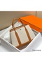 Hermes Garden Party 30cm Bag in Toile and Gold Leather Replica