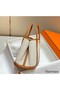 Hermes Garden Party 30cm Bag in Toile and Gold Leather Replica