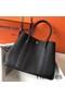 Hermes Garden Party 36 Bag In Black Clemence Leather Replica