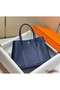 Hermes Garden Party 36 Bag In Blue Saphir Clemence Leather Replica