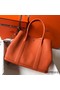 Hermes Garden Party 36 Bag In Orange Clemence Leather Replica