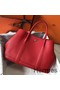 Hermes Garden Party 36 Bag In Red Clemence Leather Replica