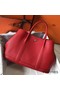 Hermes Garden Party 36 Bag In Red Clemence Leather Replica