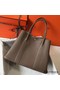 Hermes Garden Party 36 Bag In Taupe Clemence Leather Replica