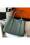 Hermes Garden Party 36 Bag In Vert Amanda Clemence Leather Replica