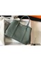 Hermes Garden Party 36 Bag In Vert Amanda Clemence Leather Replica