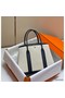 Hermes Garden Party 36cm Bag in Toile and Black Leather Replica