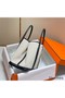 Hermes Garden Party 36cm Bag in Toile and Black Leather Replica