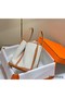 Hermes Garden Party 36cm Bag in Toile and Gold Leather Replica