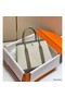Hermes Garden Party 36cm Bag in Toile and Taupe Leather Replica