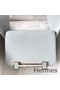 Hermes Geta Handmade Bag In Blue Brume Chevre Mysore Leather Replica