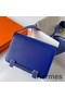 Hermes Geta Handmade Bag In Blue Electric Chevre Mysore Leather Replica