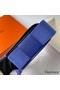 Hermes Geta Handmade Bag In Blue Electric Chevre Mysore Leather Replica