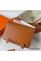 Hermes Geta Handmade Bag In Caramel Chevre Mysore Leather Replica