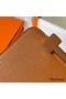 Hermes Geta Handmade Bag In Caramel Chevre Mysore Leather Replica