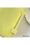 Hermes Geta Handmade Bag In Jaune Bourgeon Chevre Mysore Leather Replica